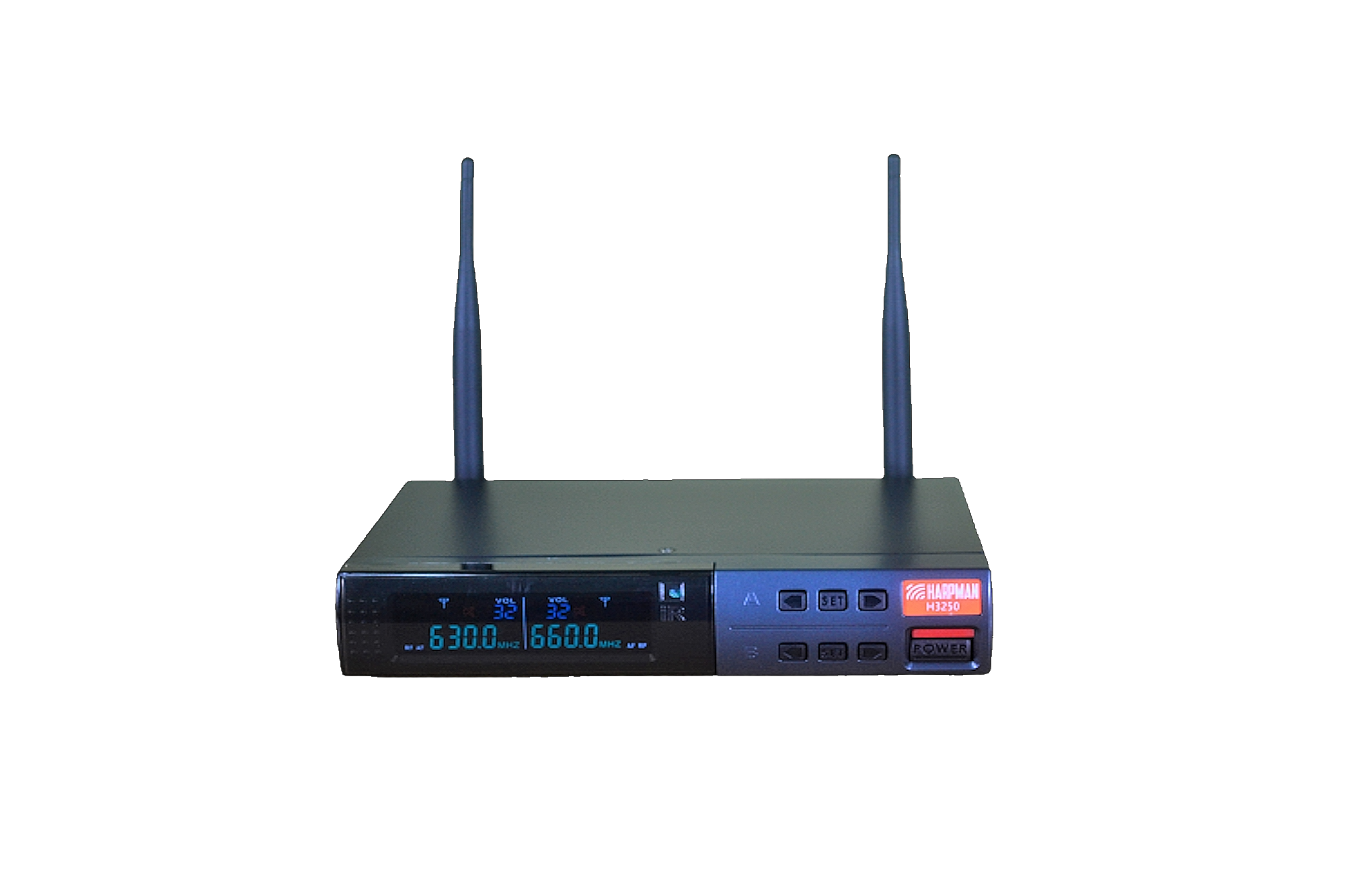 3250 H 1 H3250-B - 2-Channel UHF Bodypack Microphone System with Briefcase