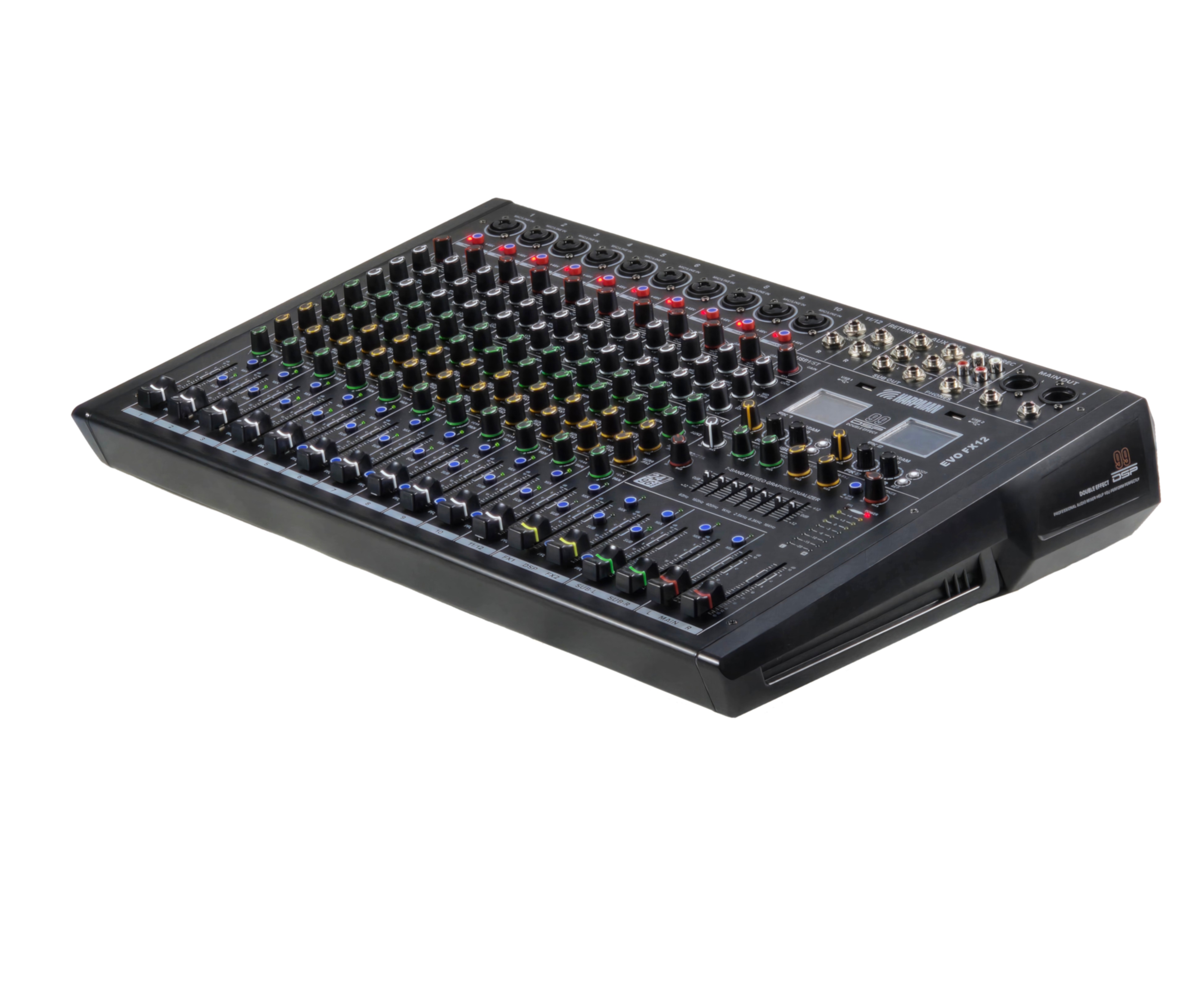 EVO-FX12 – 12-Channel Mixer with Dual Effects Processor