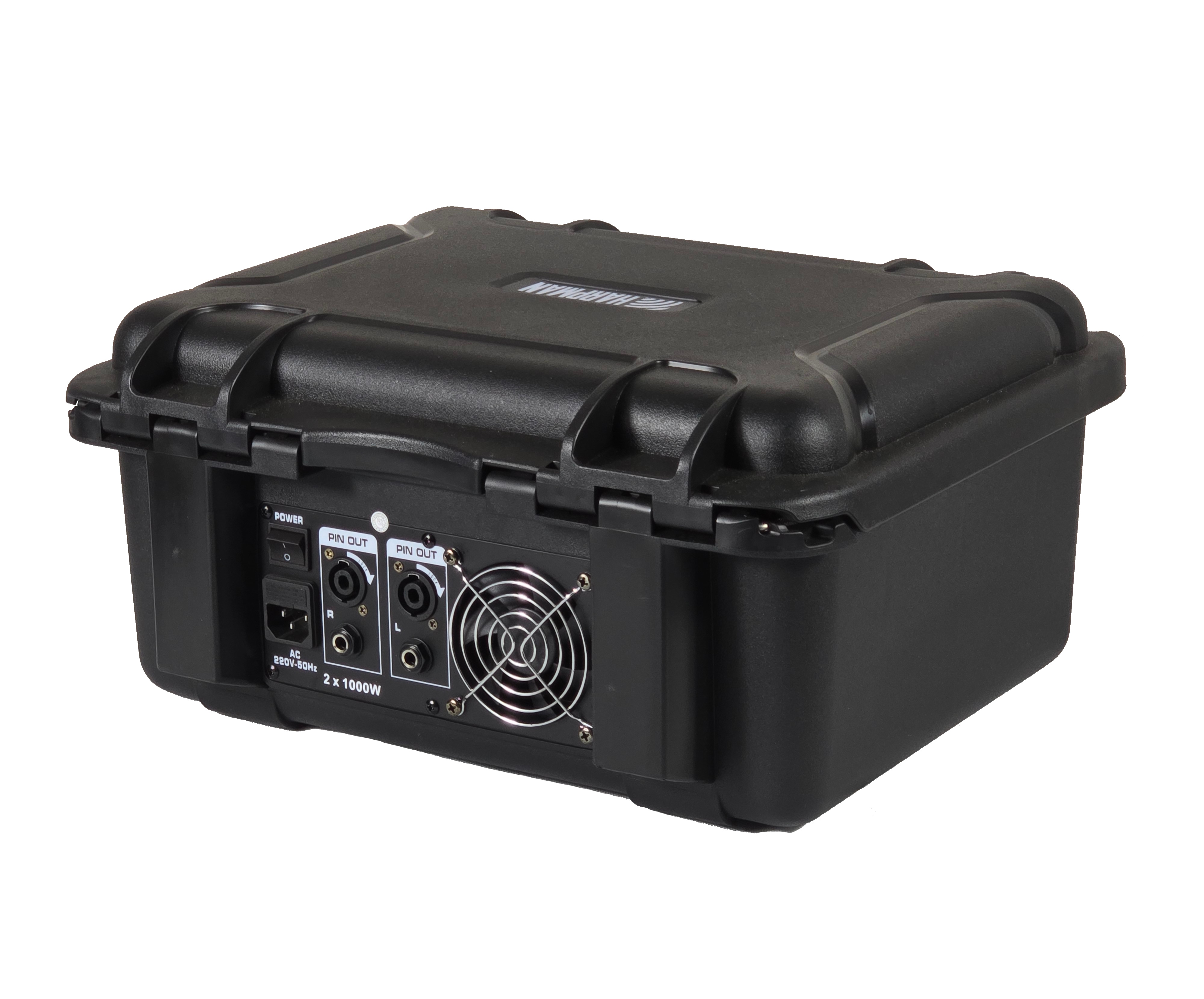 HPPM868PRO-1 HPPM868-PRO – 8-Channel Portable 2 x 1000W Powered Mixer