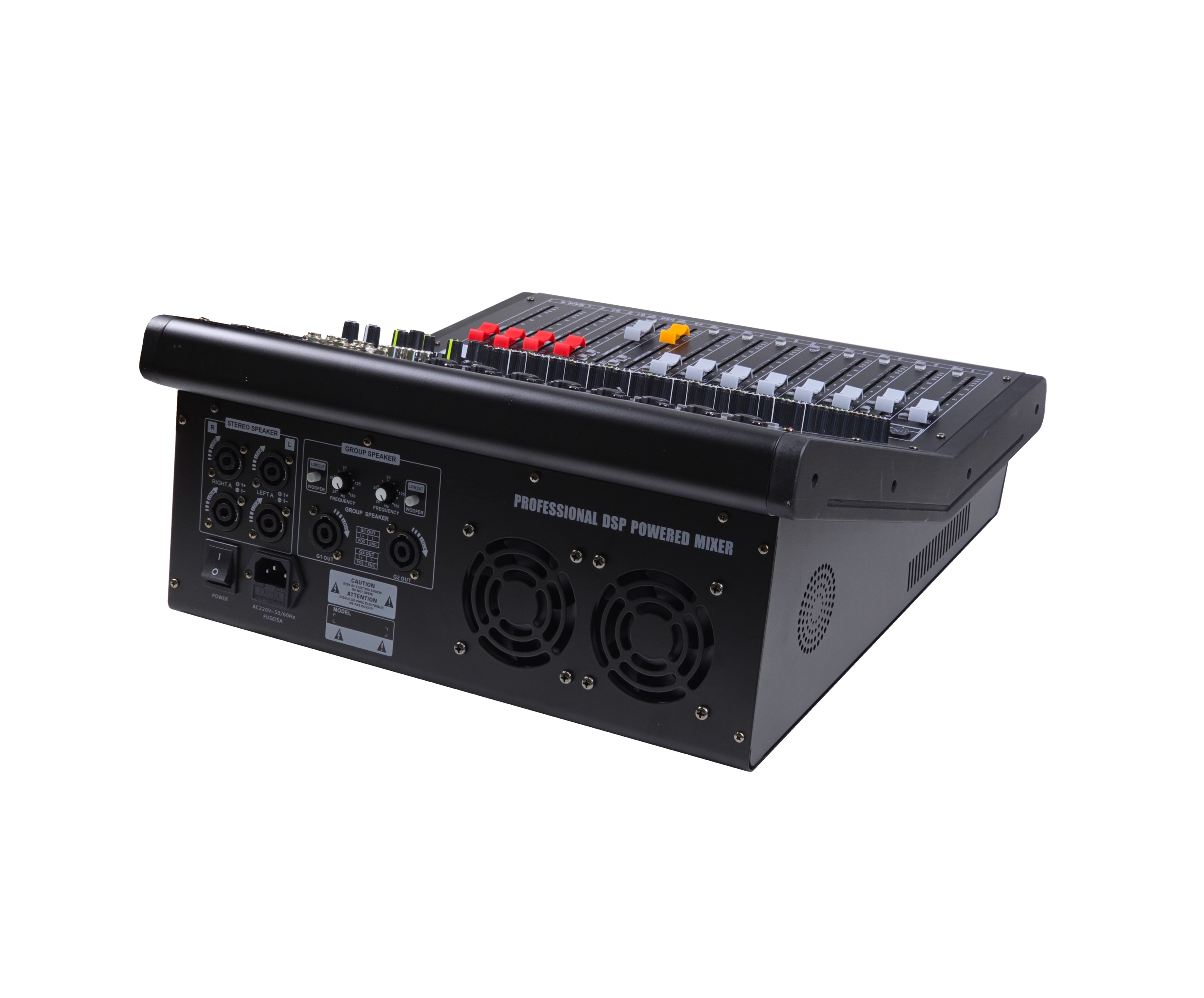 OPTIMUS-Q80 – 8-Channel 4 x 1000W Powered Mixer