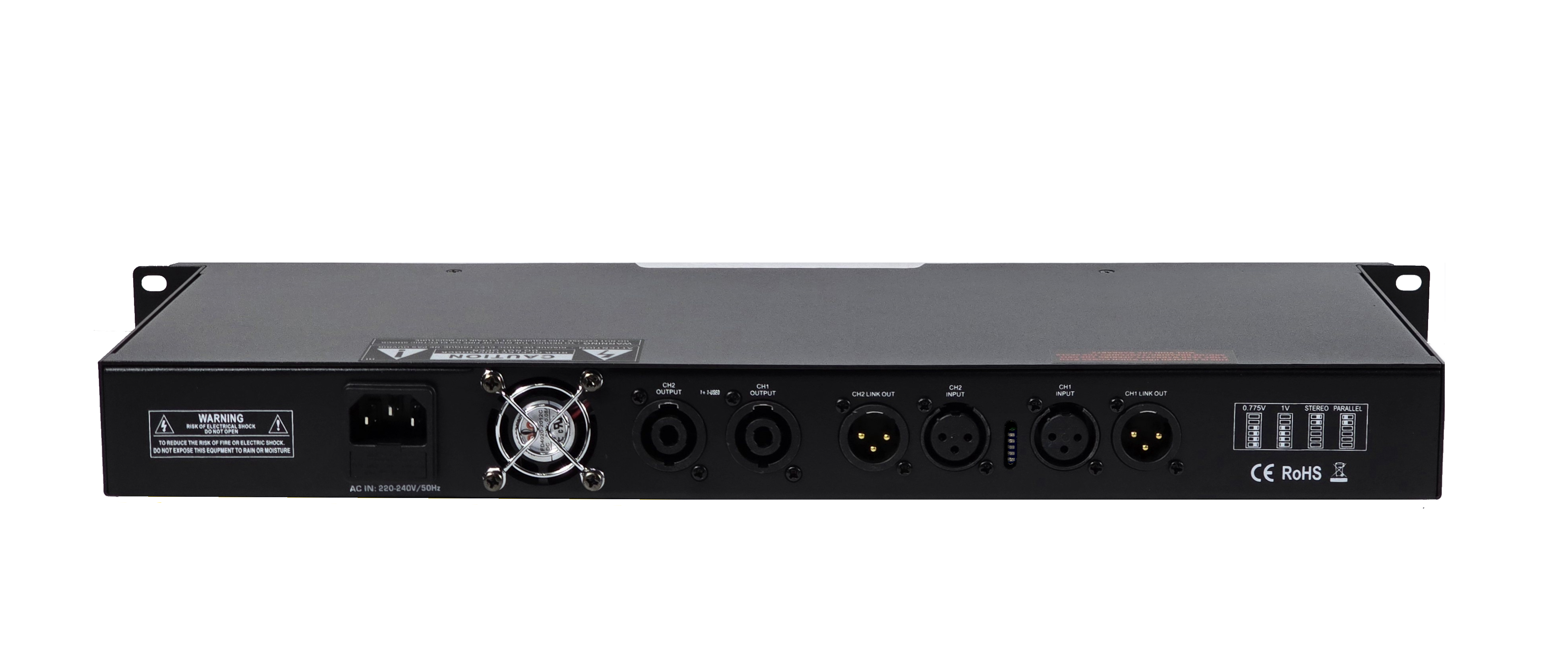 RAPID800 - 2-Channel 1U 400W Power Amplifier