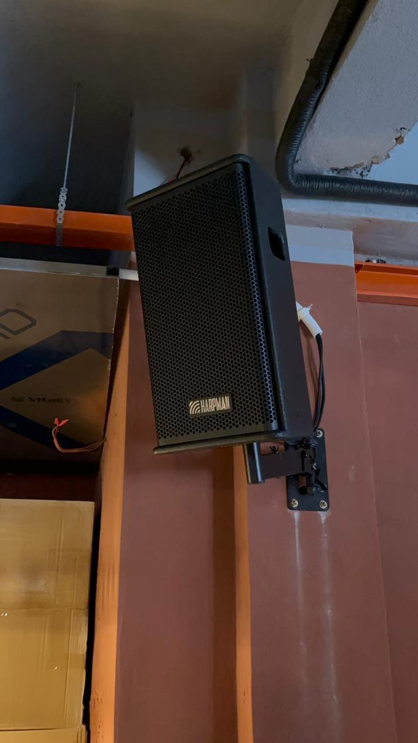 Installed 12 inch speaker in a Kuala Lumpur Restaurant