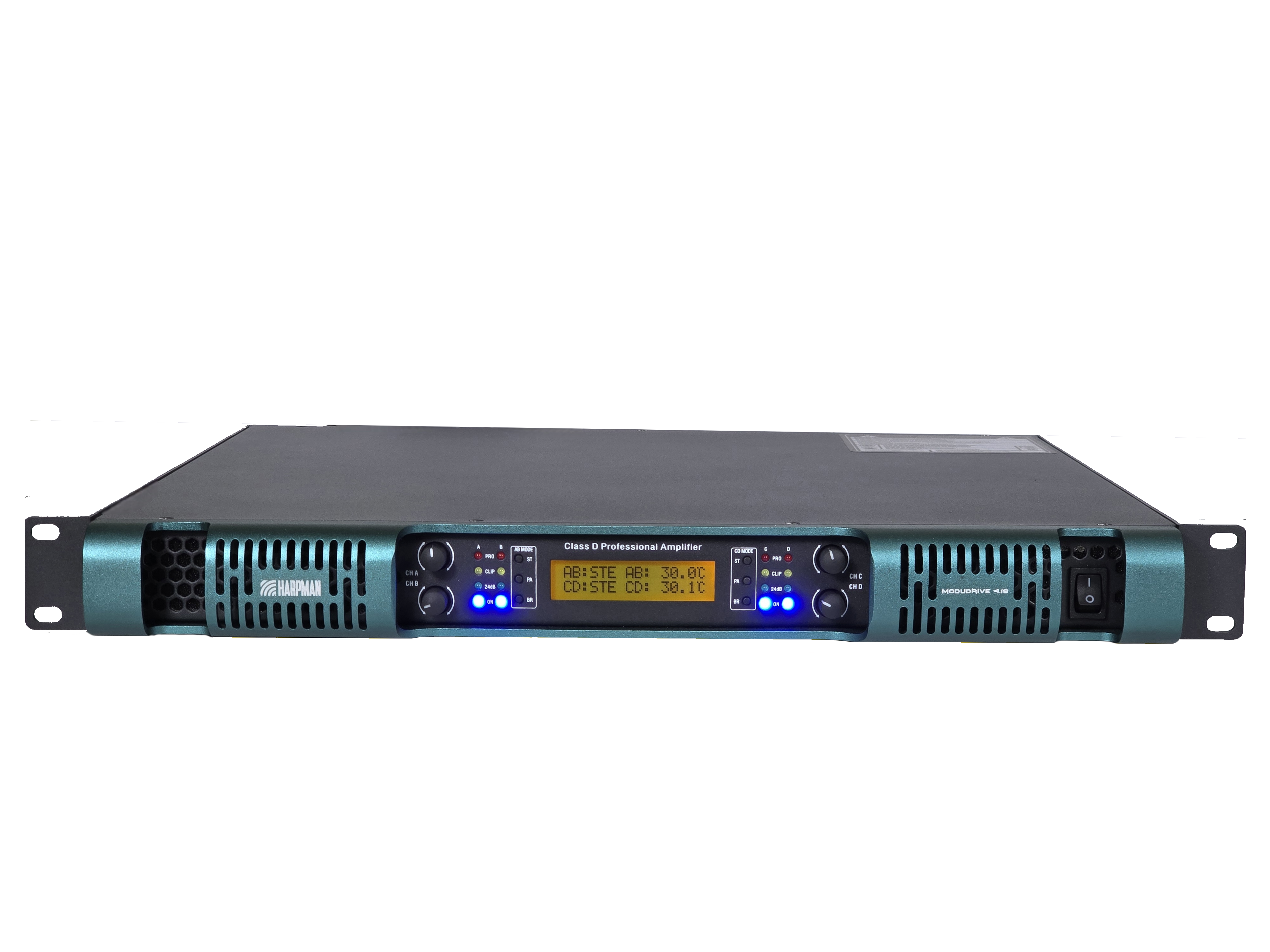 A 1u size 4channel power amplifer by harpman